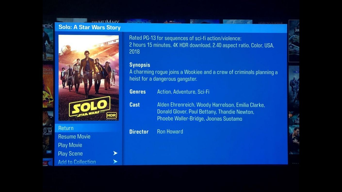 Solo: A Star Wars Movie 4K UHD Movie-Review